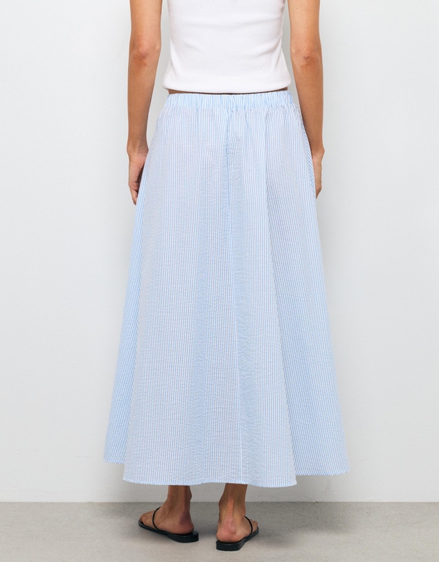 AERE - Dixie Ruched Maxi Skirt