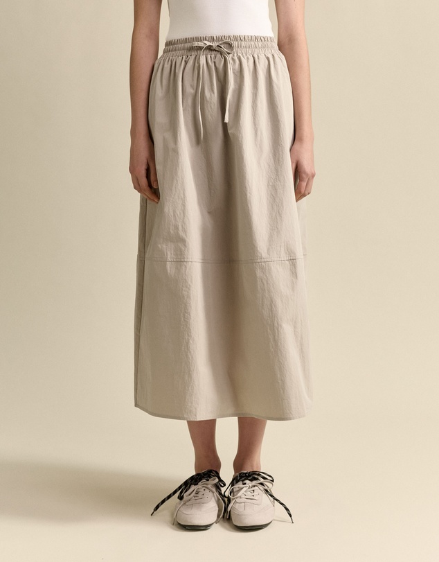 MVN - Drawstring Midi Skirt
