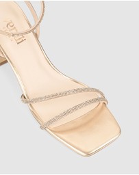 Verali - Strawberry Block Heel Sandals