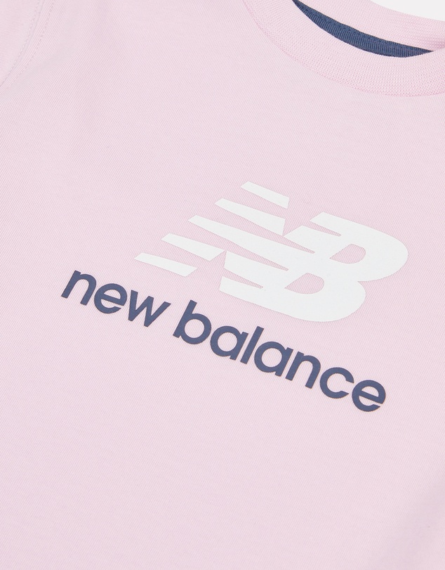 New Balance - Stacked Logo Tee & French Terry Short Set