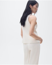 M.N.G - Ana Linen-Blend Top