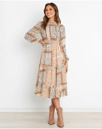 Petal & Pup - Nassia Dress - Brown