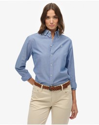 Superdry - Slim Oxford Long Sleeve Shirt