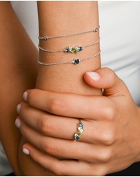 Von Treskow - Lime & Berry Cluster Bracelet