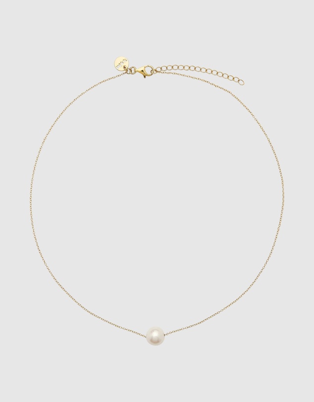 Najo - Whirlpool Yellow Gold Pearl Necklace