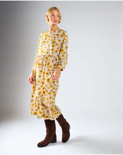 Glamorous - Midi Long Sleeve Wrap Dress