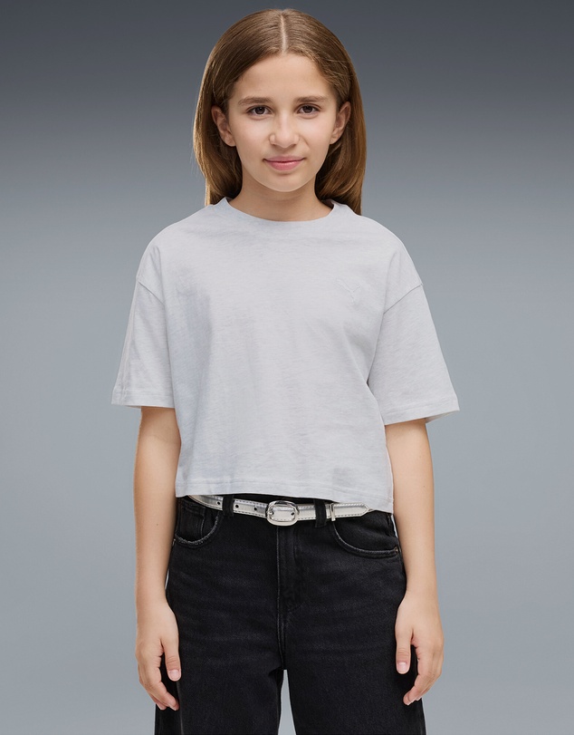 Puma - Class Relaxed Cropped Graphic Tee - Girls