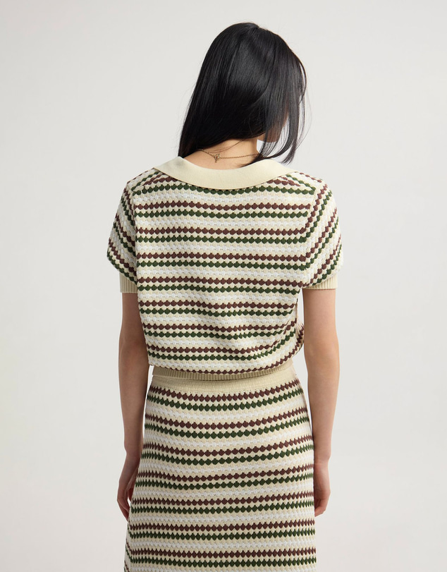 Oxford - Berlin Knitted Polo Top