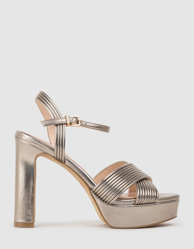Edward Meller - SORROW110 Tubed Crossover Platform Sandal