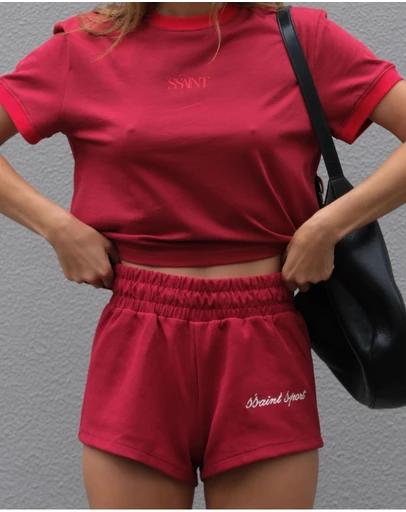 SSAINT - SŚAINT Sport Track Shorts Cherry