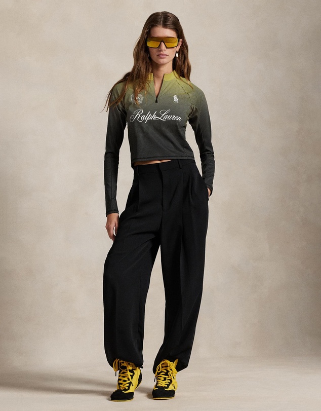 Polo Ralph Lauren - Graphic Cropped Quarter-Zip