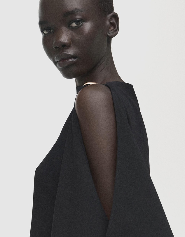 M.N.G - Blouse With Asymmetrical Neckline