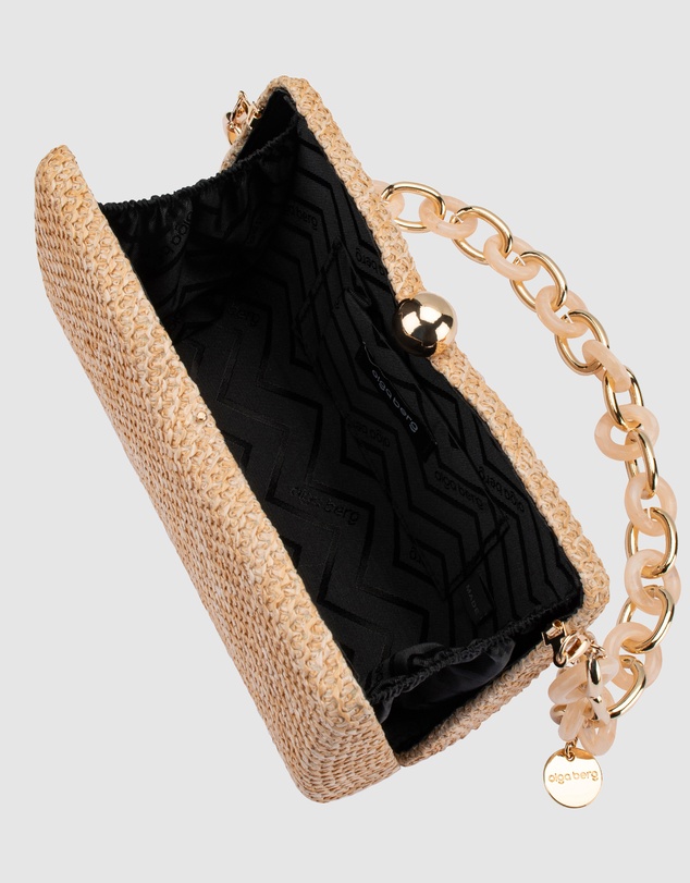 Olga Berg - Birdie Textural Handle Bag