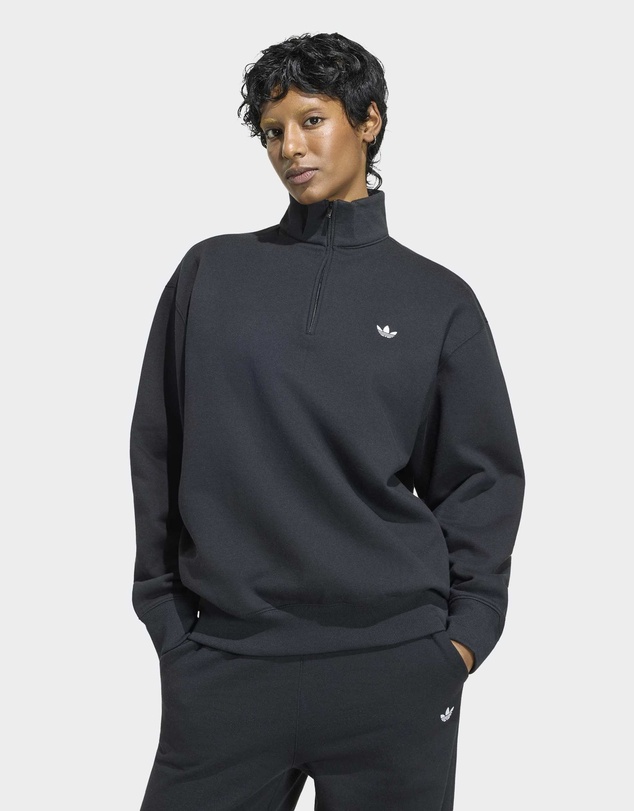 adidas Originals - ESSENTIALS FLEECE HALF-ZIP SWEATSHIRT Womens
