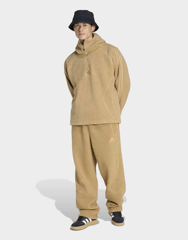 adidas Originals - BORG FLEECE TEAMGEIST 1/4 ZIP HOODIE Mens