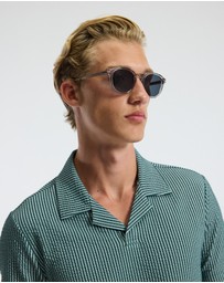 Calibre - Striped Seersucker Knit Polo Sea Green