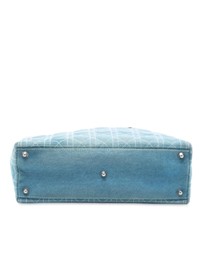 Pre-Loved by Azura Reborn - Pre-Loved Large Denim Cannage Acrylic Handles Lady Dior