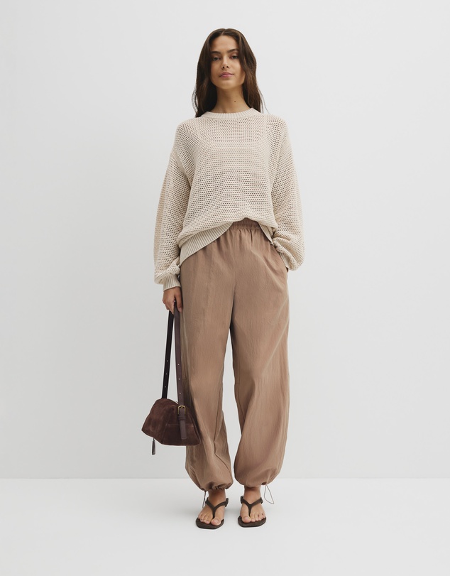 Country Road - Longsleeve Relaxed Crochet Knit