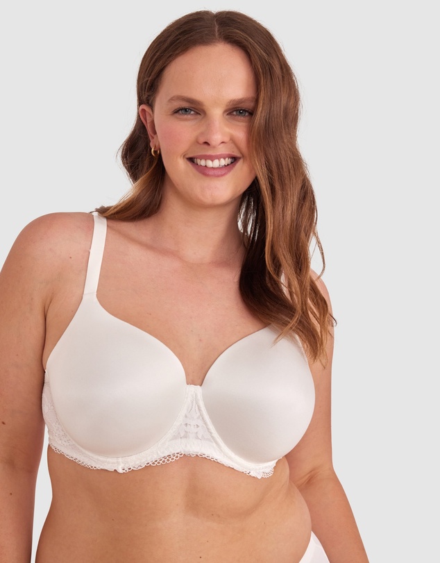 Bras N Things - Body Bliss Lace Full Cup Bra - Ivory