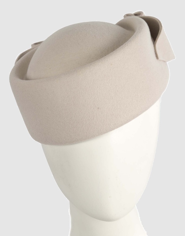 Max Alexander - Felt Cream Pillbox Hat