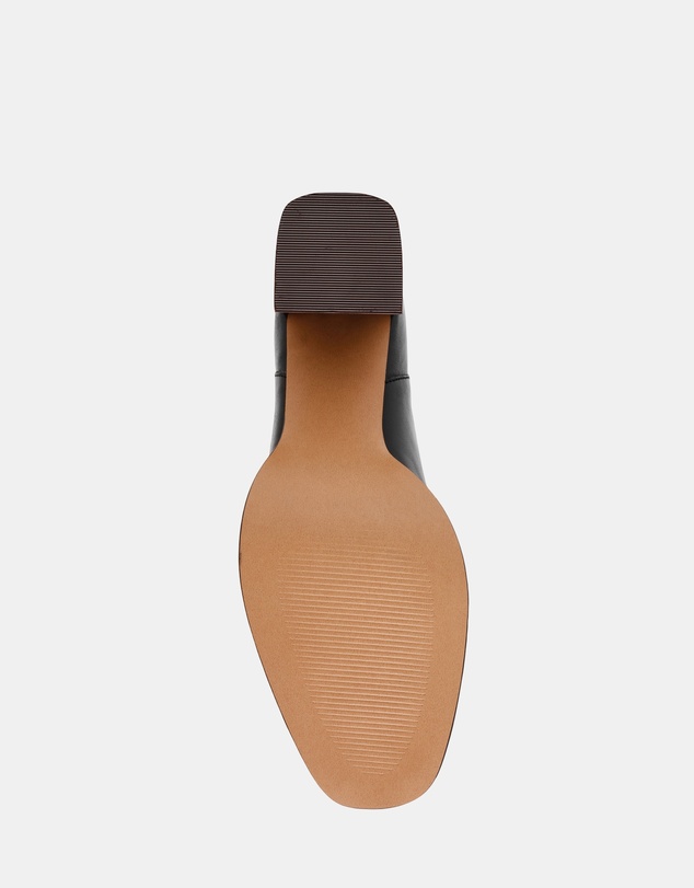 Steve Madden - Downtown Black Leather Booties