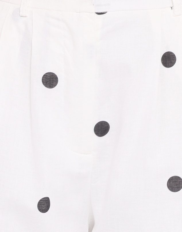Petal & Pup - Valora Wide Leg Pant - White Black Polka Dot