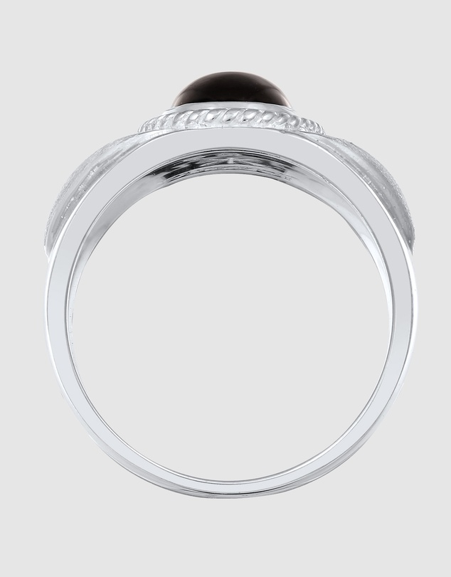 Kuzzoi - ICONIC EXCLUSIVE - Black Onyx Signet Ring in 925 Sterling Silver