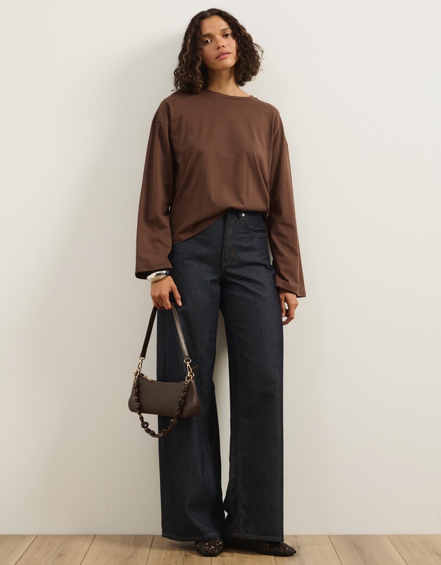 Atmos&Here - Long Sleeve Oversized T-Shirt