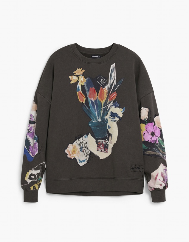 Desigual - Collage drawing sweatshirt