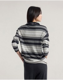 Oxford - Pip Striped Polo Knit