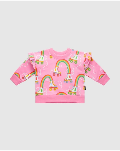 Rock Your Baby - Let The Good Times Roll Baby Jessica Frill Sweatshirt