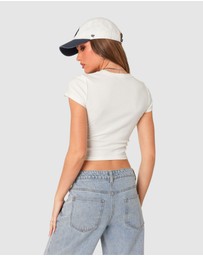 EDIKTED - Better Basics Cropped T Shirt