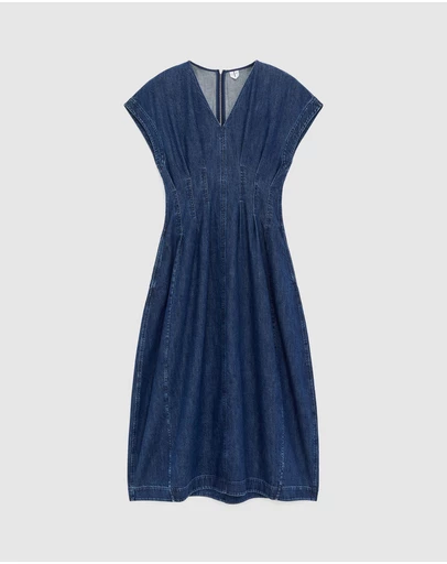 ARKET - Pleated Denim Dress