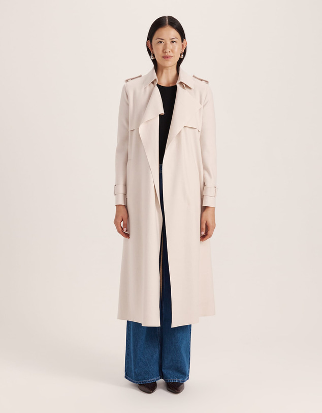 SABA - Karla Wool Longline Trench Coat