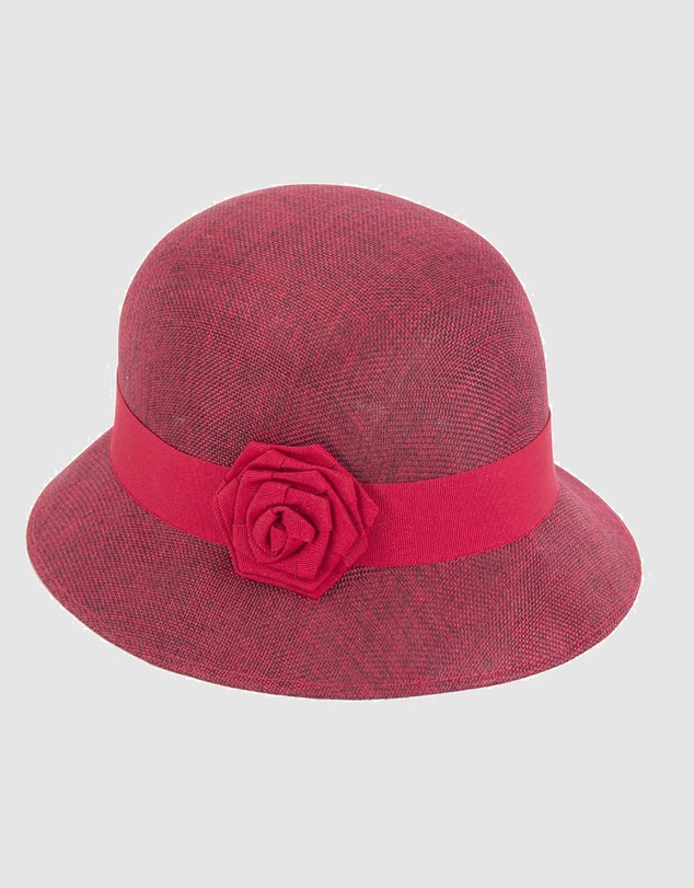 Max Alexander - Cloche Red Rose Bucket Hat