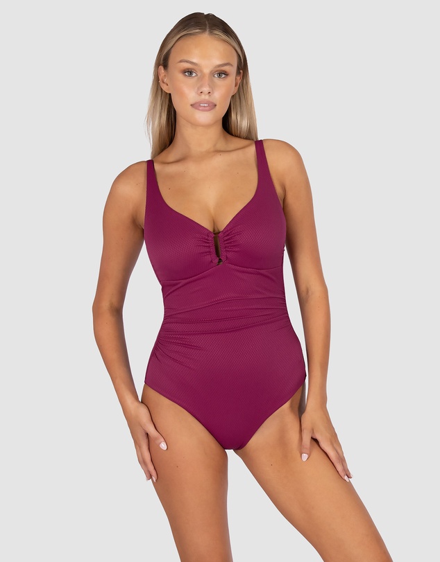 Baku Swimwear - Rococco D/E Cup Ring Front One Piece Swimsuit