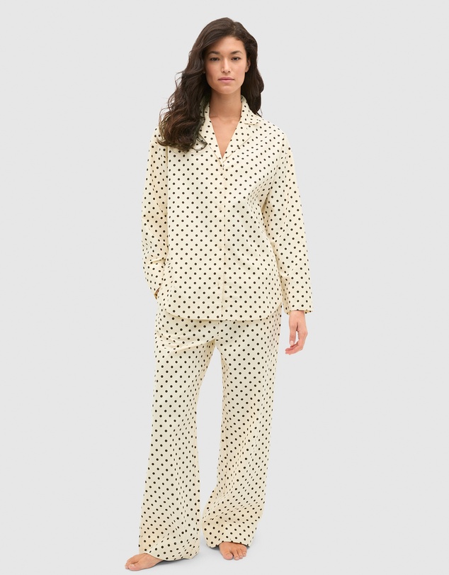 Seed Heritage - Spot Flannelette Shirt and Pant PJ Set