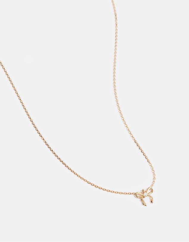 By Charlotte - Forever More Bow Necklace
