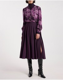 David Lawrence - Effie Pleat Midi Skirt
