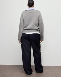 M.N.G - Contrast Stripe Straight Trousers