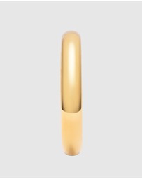 Nialaya Jewellery - Classic 12mm Round Bangle in Gold