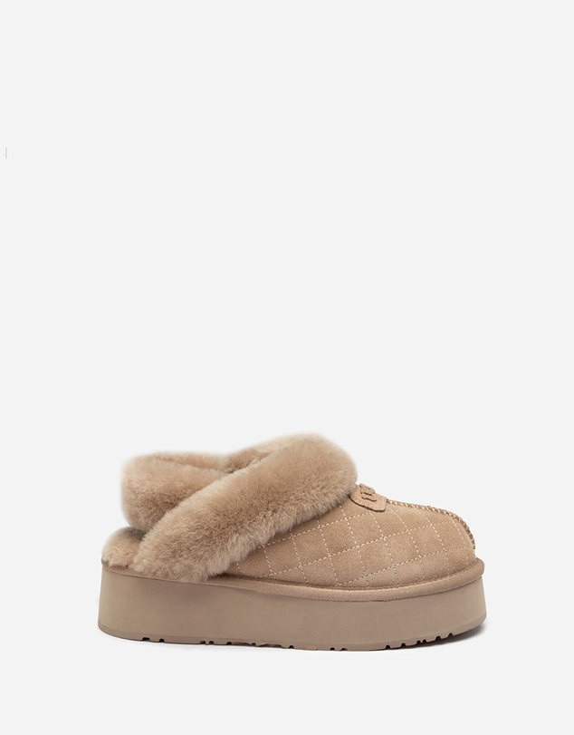 Ozwear Connection Uggs - Ugg Coquette Matelassé Logo Platform Slipper (Detachable Feature)