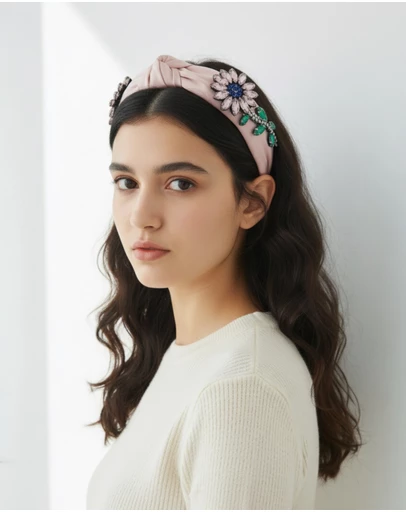 Mossée - Rynlee Wide Mixed Stone Headband