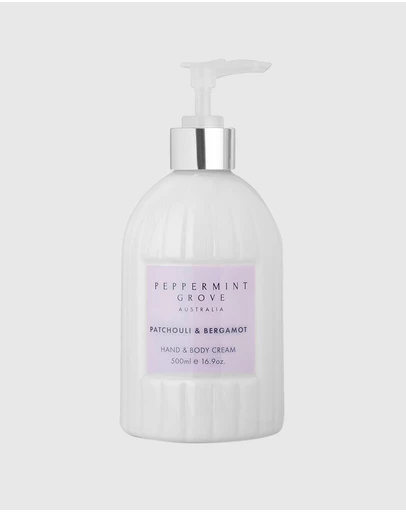 Peppermint Grove - Patchouli & Bergamot Hand & Body Cream - 500ml