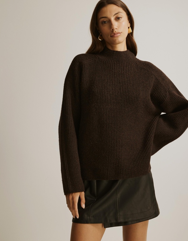 Atmos&Here - Marnie Mock Neck Knit Jumper