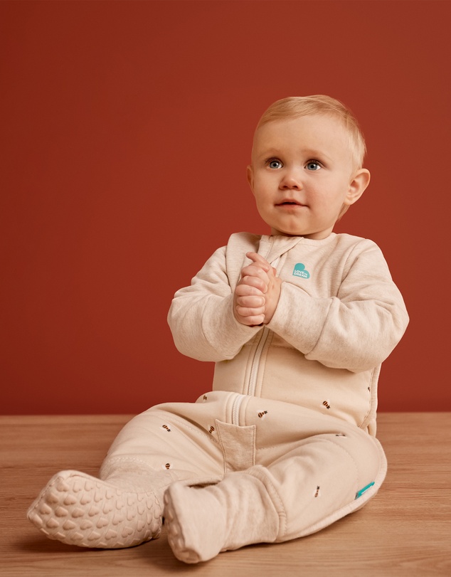 Love to Dream - Sleep Suit 2.5T Quilted Stretch Cotton Bees Oatmeal