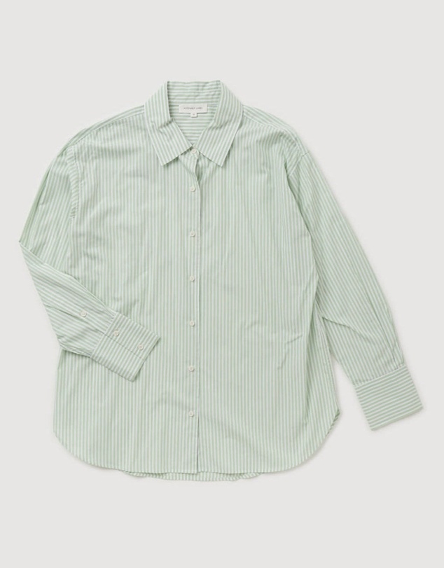 Revibe - Repaired Assembly Label Cotton Stripe Shirt