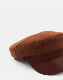 Morgan & Taylor - Keira Paper Boy Cap in Brown