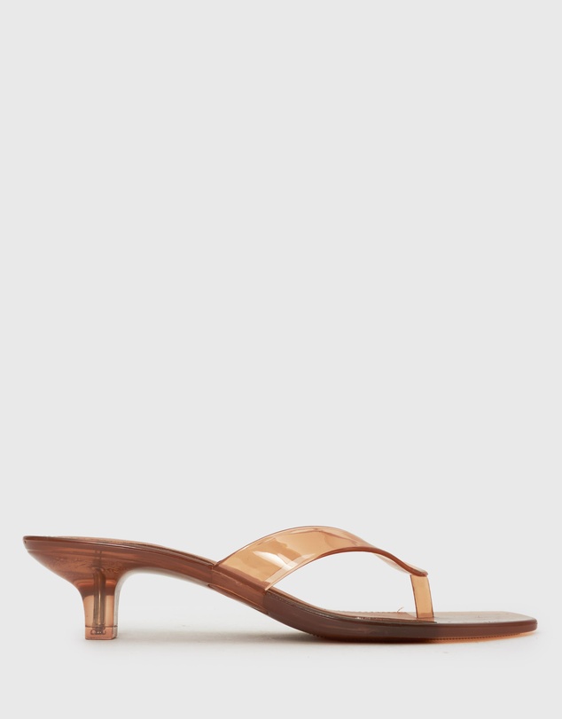 Betts - Tyla Jelly Kitten Heel Thong Sandals