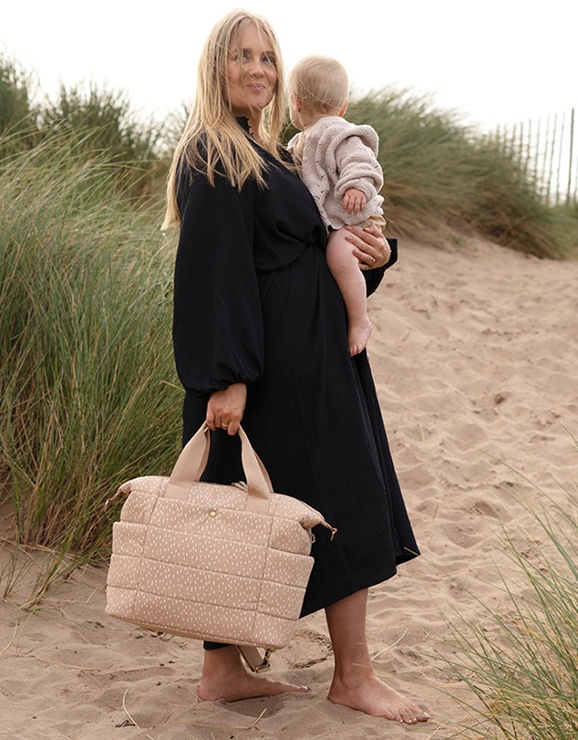 Storksak - Organic Tote Rain Drop Nappy Bag